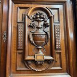 Renaissance-style two-body buffet in walnut