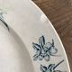 Round ironstone dish Badonviller "Jasmin" butterfly