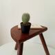 Tabouret tripode vintage en bois