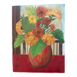 Peinture florale naïve