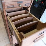 Antique trade furniture - oak filing cabinet - 1930s/40s