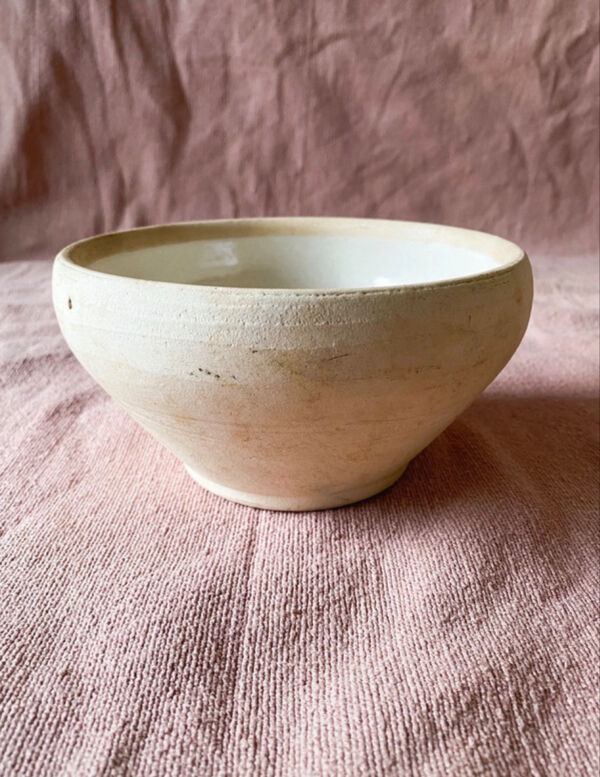 6 Calottes / Petits Saladiers Anciens en Grès Vernissé Style Digoin