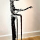 Sculpture praying mantis metal sculptor Michel Pinel