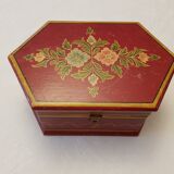 Boîte à bijoux Mongole en bois laqué 29x20cm
