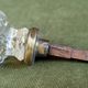 Vintage (1930-40th) french glass brass and metal doorhandle