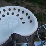 Pair of Etienne Fermigier designer stools, Mirima mower model, publisher