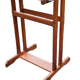 Towel rack on art deco wooden legs