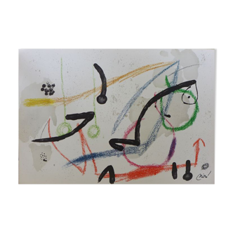 Lithographie originale Joan Miro, Maravillas con variaciones acrosticas 7, 1975