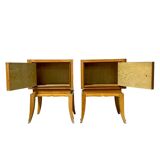 Pair of light wood bedside tables 1950