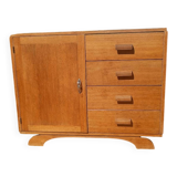 Vintage wooden buffet refurbished – 1 door and 4 drawers