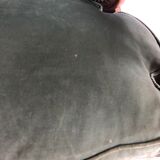 Green shepherdess armchair Louis XV style