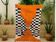 Handmade wool Beni Ouraine rug, size 100 x 200 cm