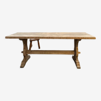 Solid oak monastery style table