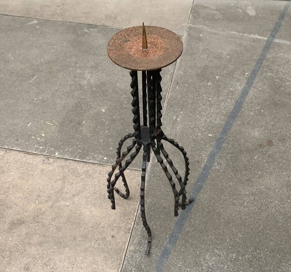 Mid-Century Brutalist Candle Holder