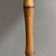 Bamboo-look floor lamp with large white shade