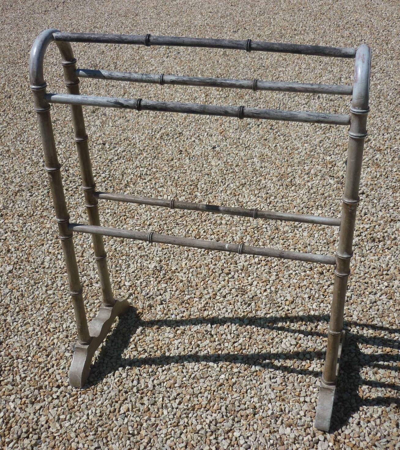 Old bamboo style towel rack from the 1900s