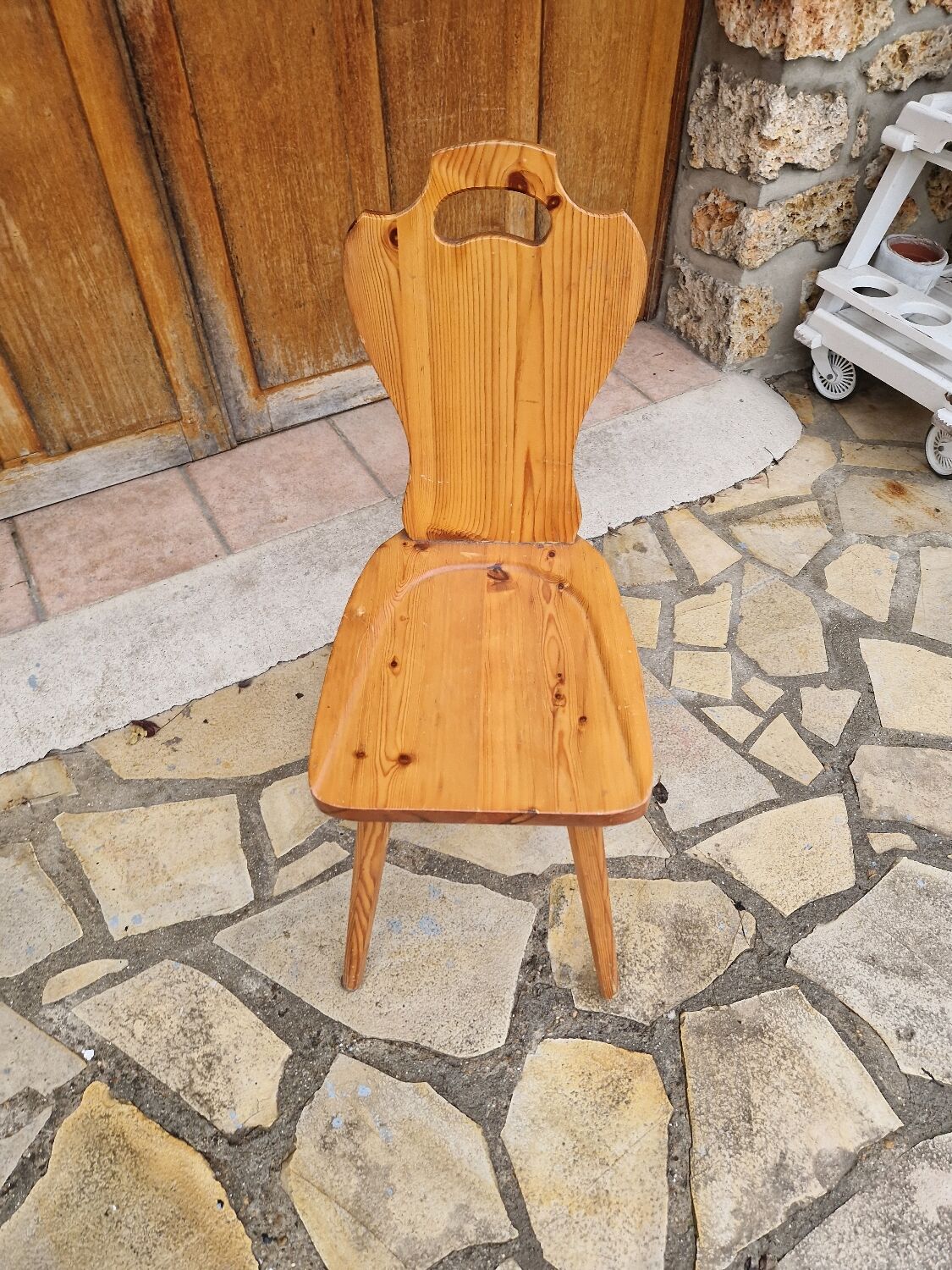 Chaise brutaliste vintage