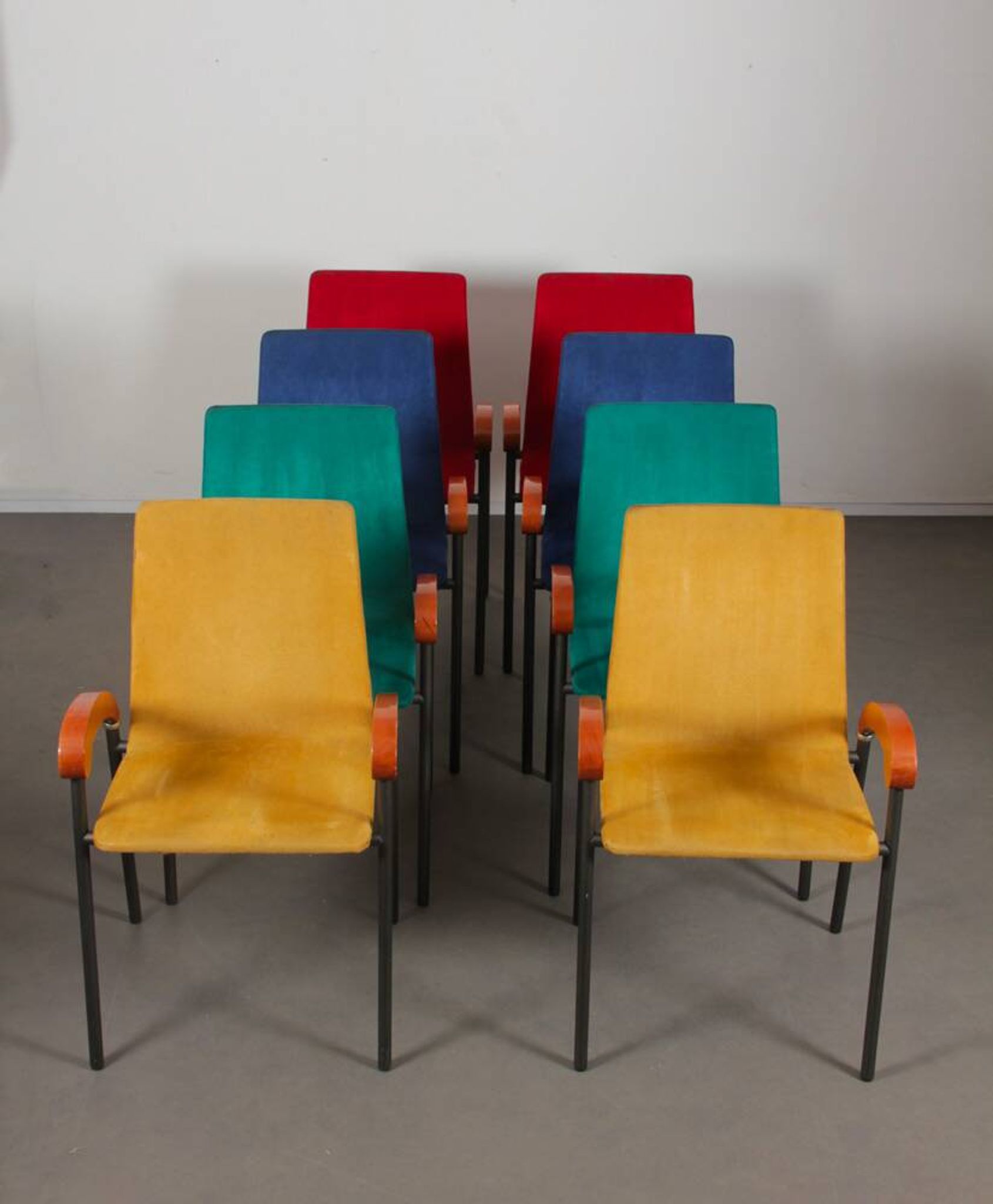 Set of 8 Pigalle chairs by Caramia for XO, 1990