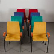 Set of 8 Pigalle chairs by Caramia for XO, 1990