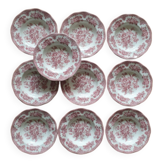 10 assiettes creuses Enoch Wedgwood