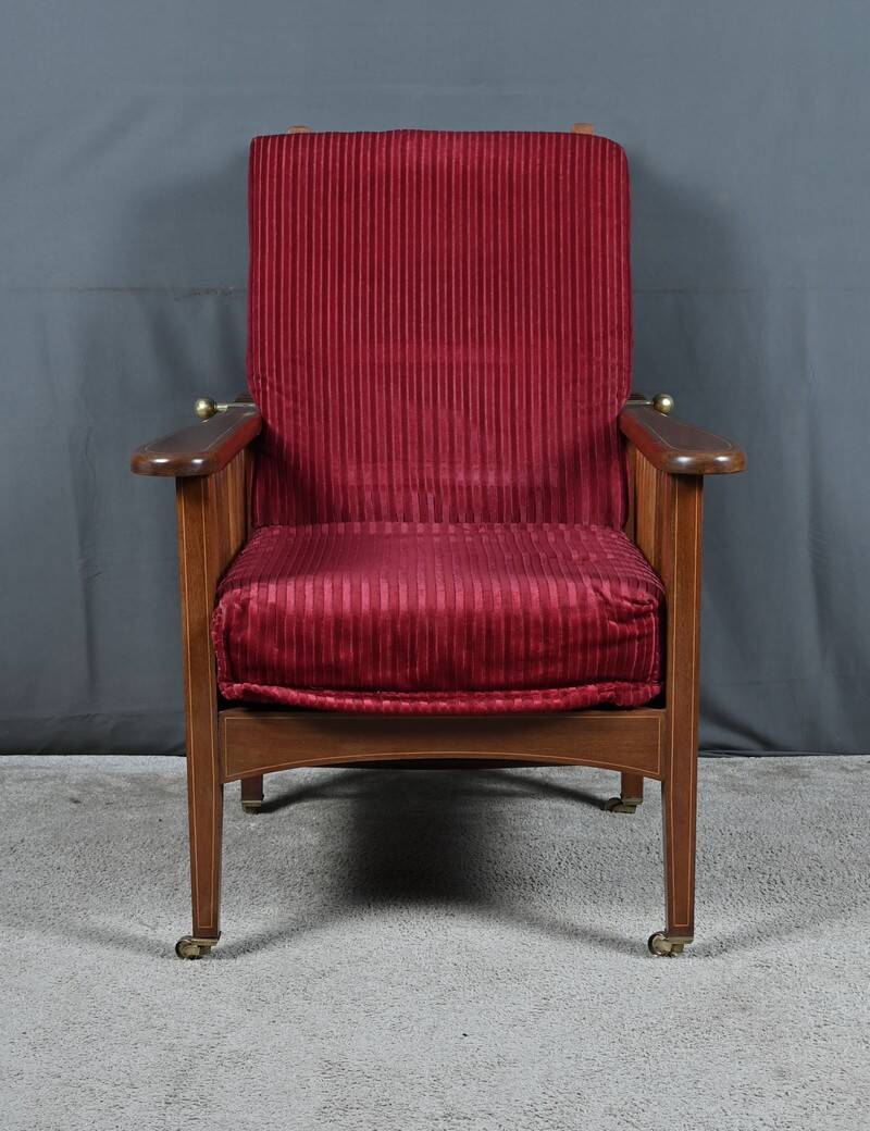 Morris chair in Mahogany, Arts & Crafts style – Early 20th century