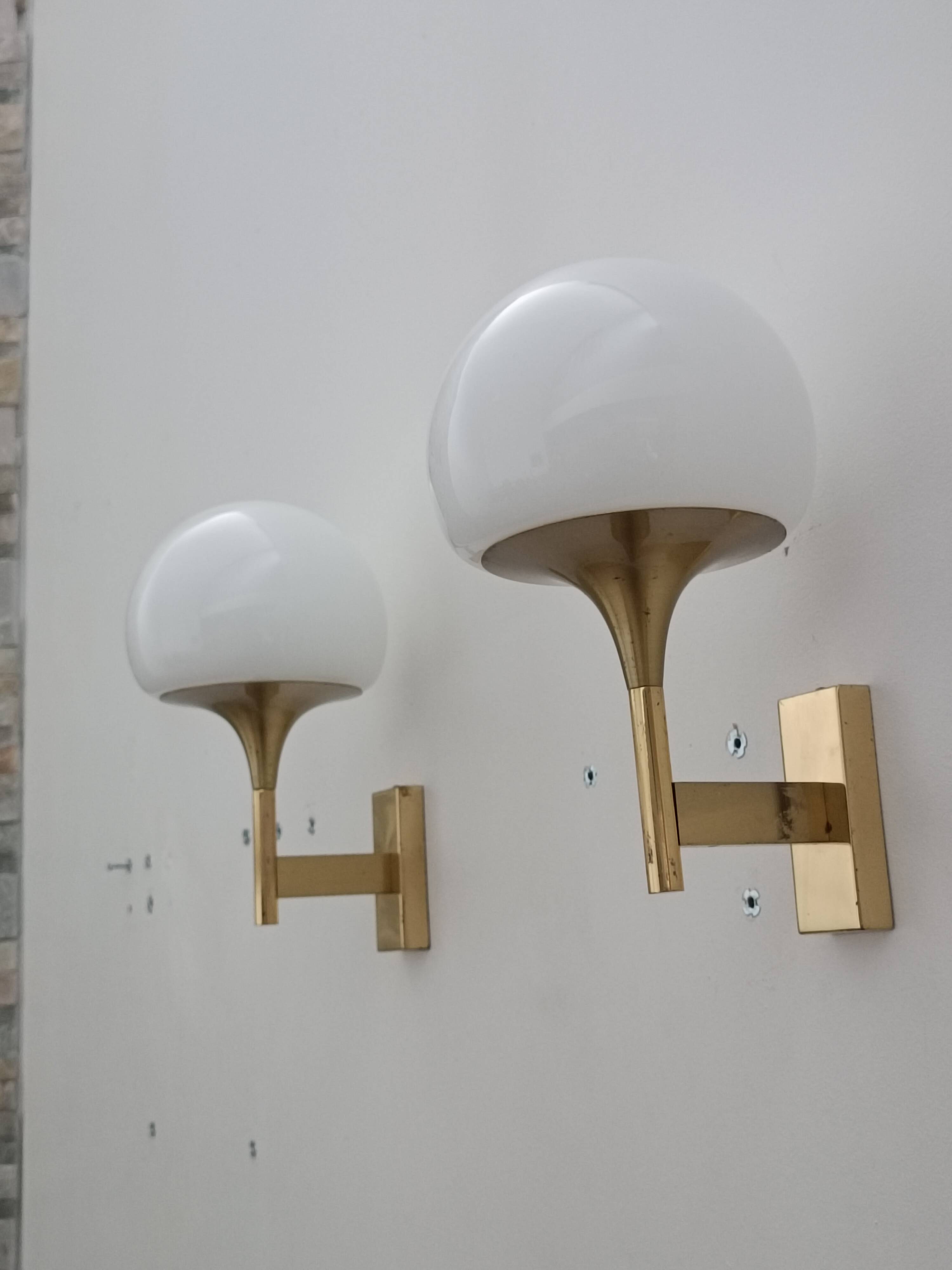 Paire d'appliques murales par Gaetano Sciolari 1970s