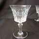 Set of 12 Baccarat Piccadilly Cut Crystal Red Wine Goblets