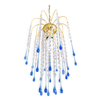 Suspension Murano & Améthyste – Pièce unique