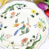 Gien dinner plate - “birds of paradise” model