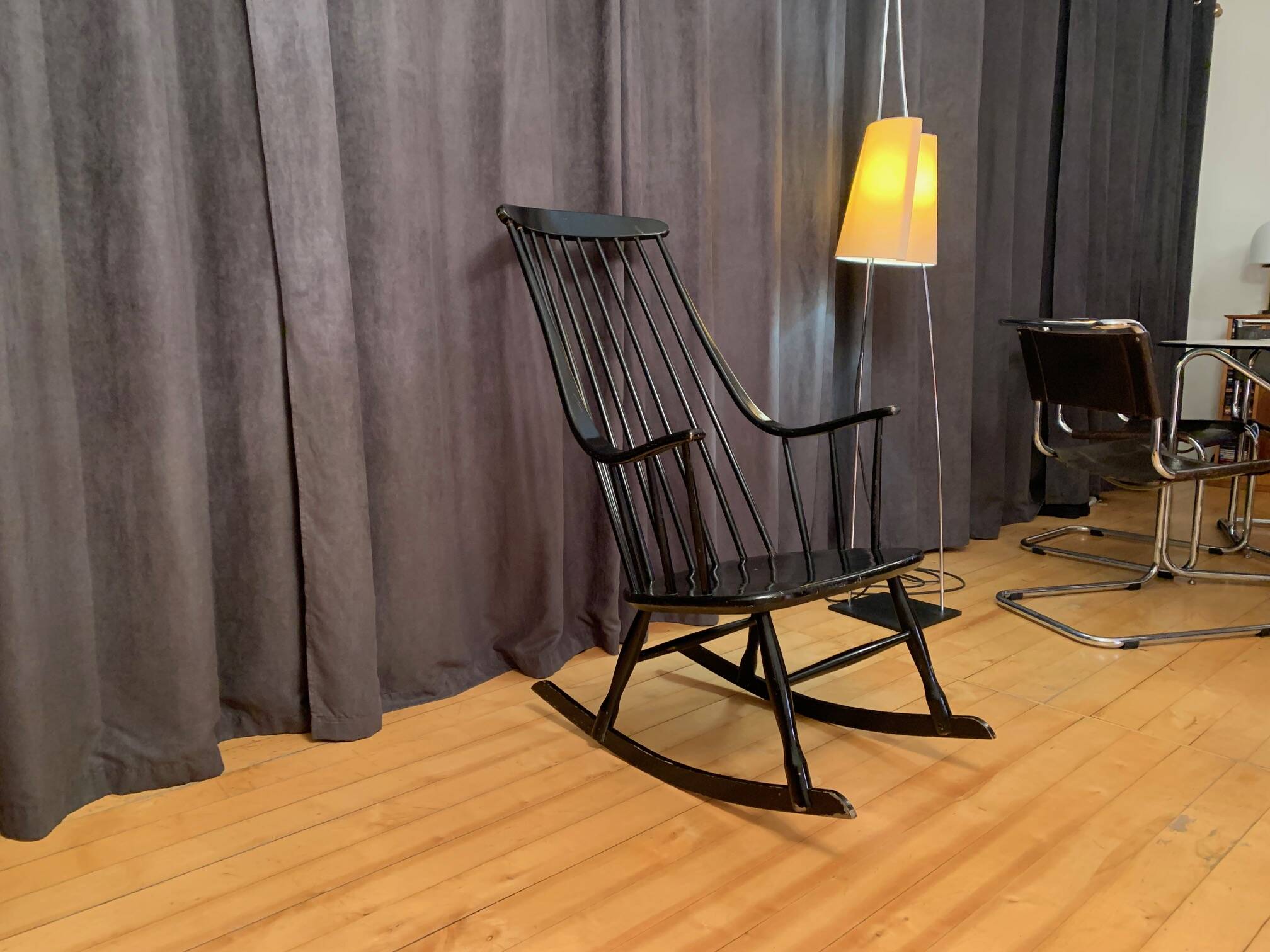 Grandessa rocking chair by Lena Larsson, Nesto, Sweden, 1960s