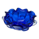 Large blue glass catchall - Murano Venice 1960