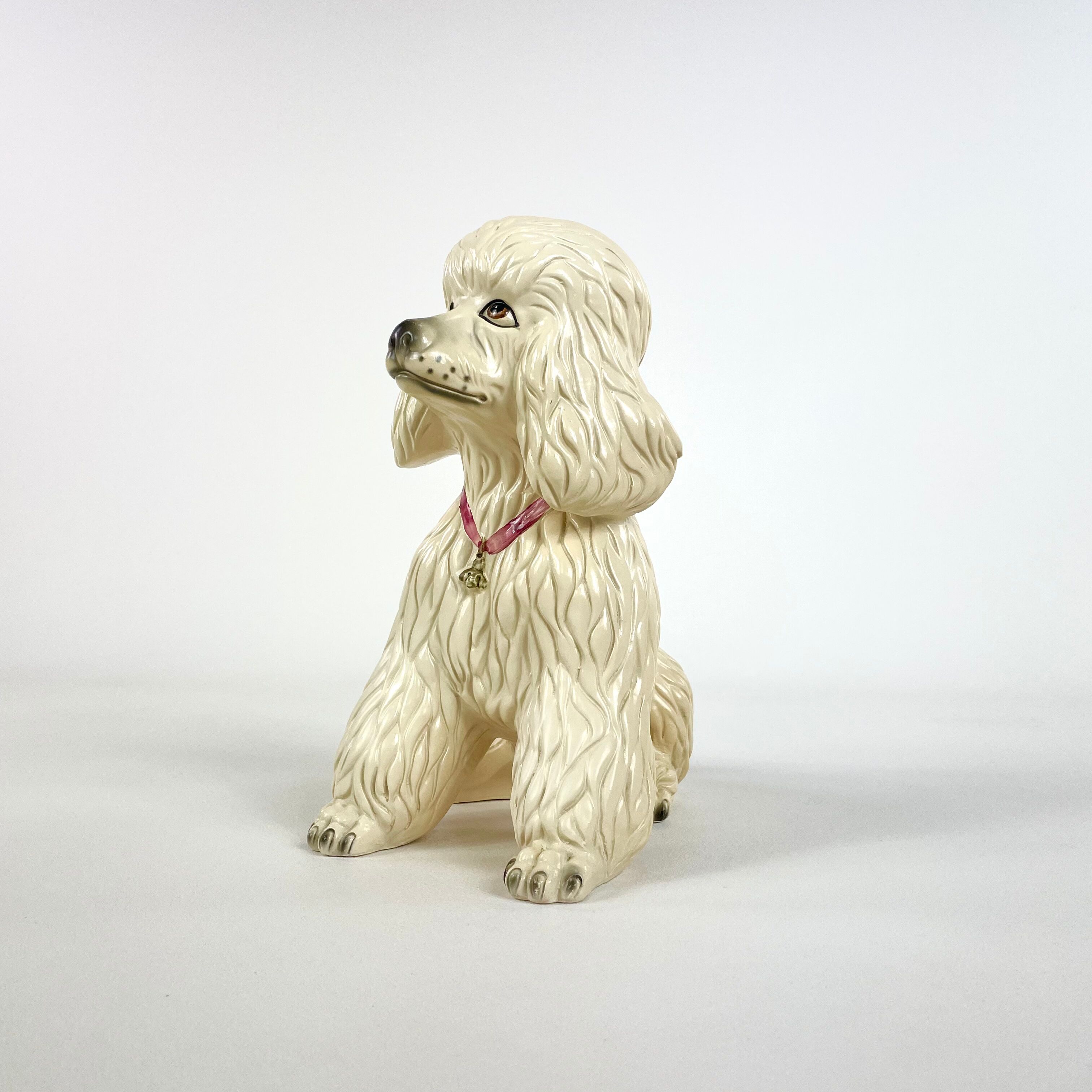 Pair of poodles, ceramics, Mid-century