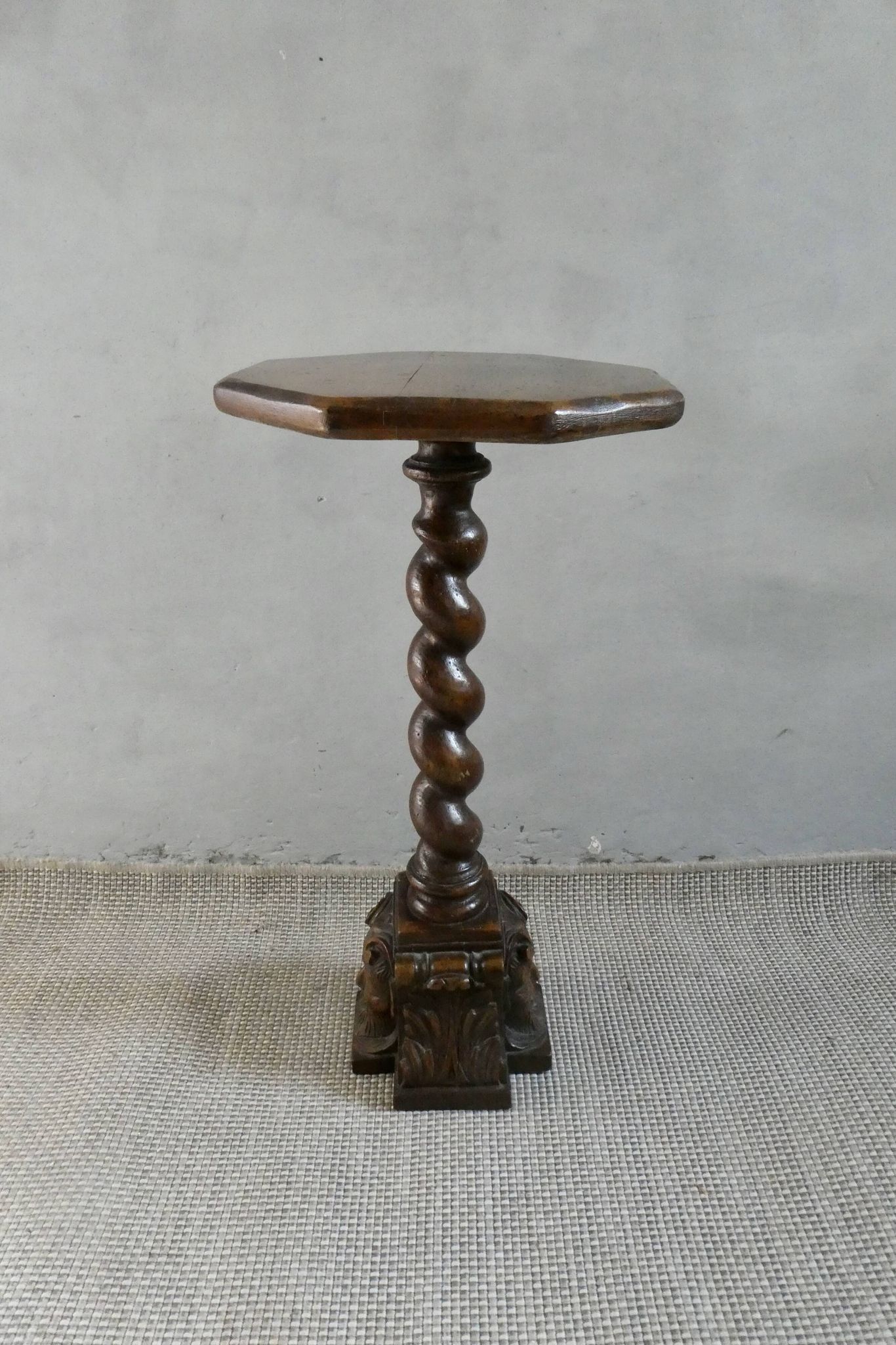 Side table, occasional table, neo-Renaissance, with fauna, late 19th century.