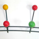 Coat rack 8 patères colors 50s - Good condition
