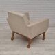 1970s, Danish lounge chair, furniture wool, oak wood, original condition.