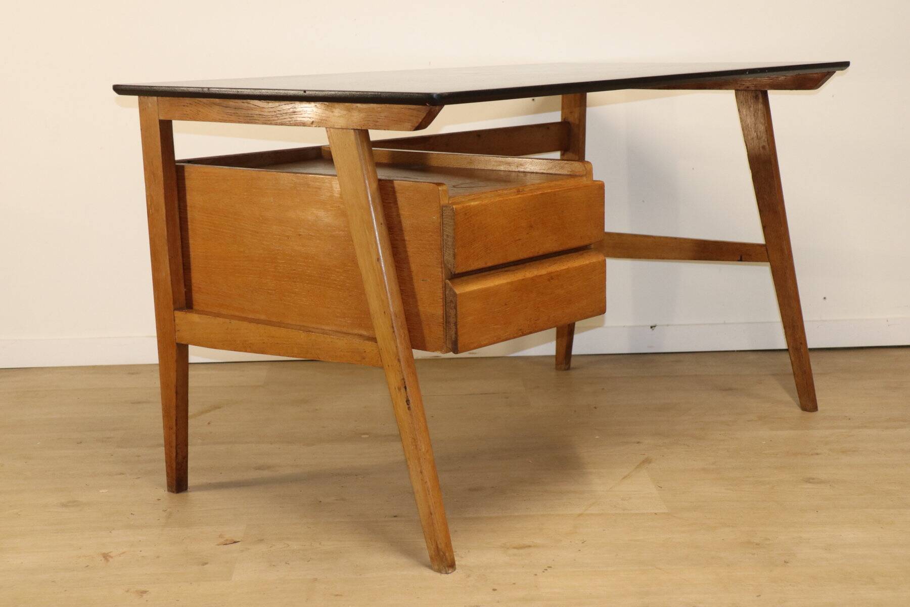 Vintage oak desk, 1950s