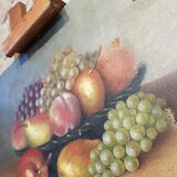 Ancient oil on canvas, still life