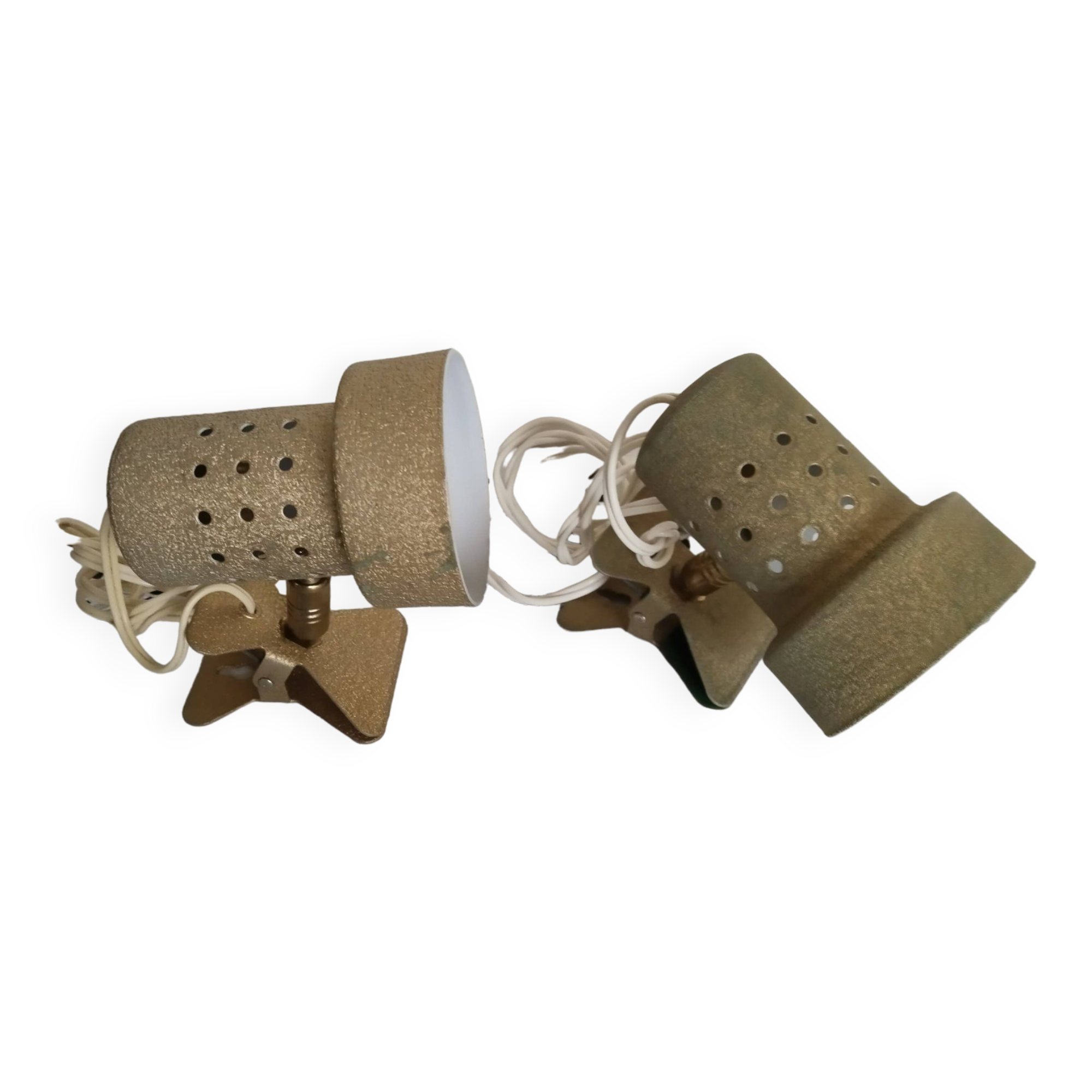 Gold clip spotlights, 1950s