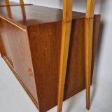 Vintage Desk, bookcase, chair by František Jirák, 1970s set of 3