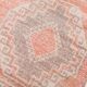 Tapis de couloir vintage rouge pâle et marron, 3 x 12 pouces (82 x 336 cm)