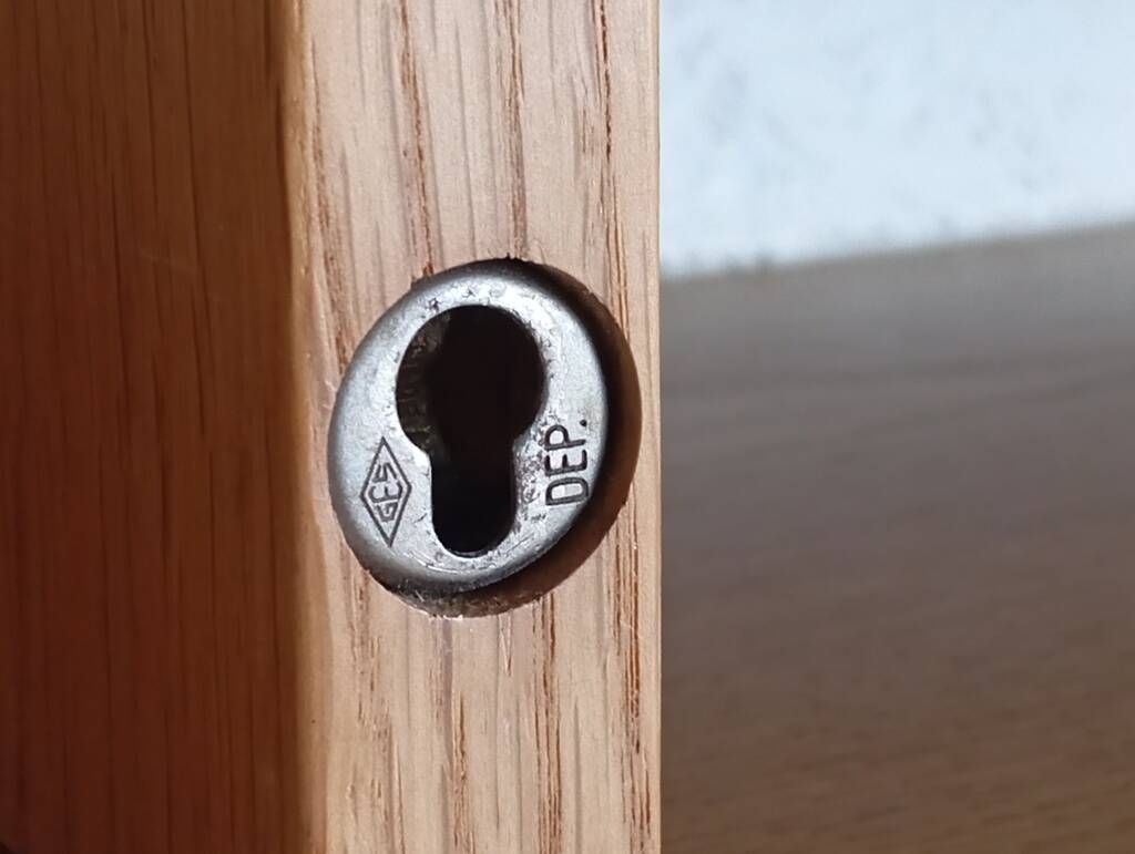 Pair of solid oak wall shelves