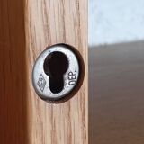 Pair of solid oak wall shelves