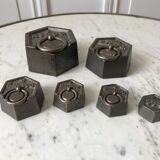 Ensemble de poids anciens de mesure début xxème