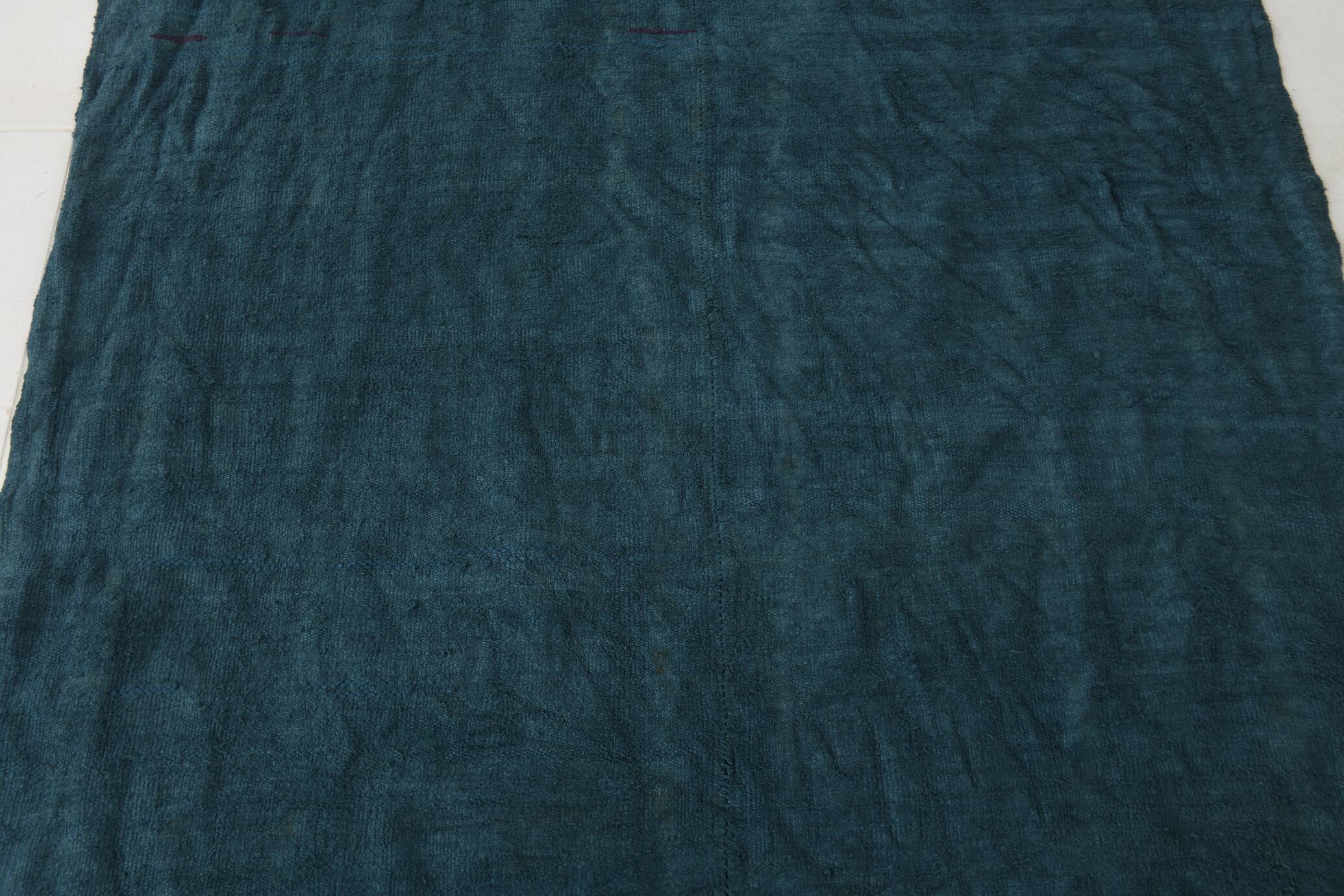 5x8 Midnight Blue Anatolian Turkish Kilim Rug, 157x230 Cm