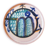 Plat poisson en céramique 1960