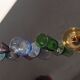 Set of 6 old liquor glasses on mismatched feet