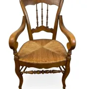 Beech chair with rush seating