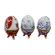 Porcelain egg-shaped boxes