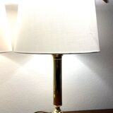 Paire lampes laiton art déco Allemagne 1960