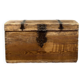 Louis XIII period castle chest in solid wood circa 1750-1780